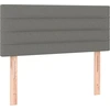 Image de vidaXL Tête de lit gris foncé 100x5x78/88 cm Tissu