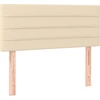 Image de vidaXL Tête de lit Crème 100x5x78/88 cm Tissu