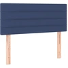 Image de vidaXL Tête de lit bleu 100x5x78/88 cm Tissu