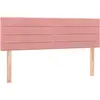 Image de vidaXL Têtes de lit 2 pcs. Rose 72x5x78/88 cm velours
