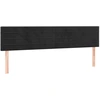 Image de vidaXL Têtes de lit 2 pcs. noir 80x5x78/88 cm velours