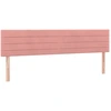 Image de vidaXL Têtes de lit 2 pcs. Rose 80x5x78/88 cm velours