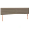 Image de vidaXL Têtes de lit 2 pcs. Taupe 100x5x78/88 cm Tissu