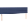 Image de vidaXL Têtes de lit 2 pcs. Bleu 100x5x78/88 cm Tissu