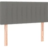 Image de vidaXL Tête de lit gris foncé 80x5x78/88 cm Tissu
