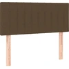 Image de vidaXL Tête de lit brun foncé 80x5x78/88 cm Tissu