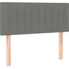 Image de vidaXL Tête de lit gris foncé 90x5x78/88 cm Tissu