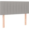 Image de vidaXL Tête de lit gris clair 100x5x78/88 cm Tissu