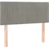 Image de vidaXL Tête de lit gris clair 100x5x78/88 cm velours