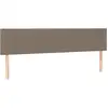 Image de vidaXL Têtes de lit 2 pcs. Taupe 100x5x78/88 cm Tissu