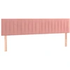 Image de vidaXL Têtes de lit 2 pcs. Rose 100x5x78/88 cm velours