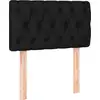 Image de vidaXL Tête de lit noir 80x7x78/88 cm Tissu