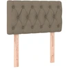 Image de vidaXL Tête de lit taupe 80x7x78/88 cm Tissu