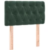 Image de vidaXL Tête de lit vert foncé 80x7x78/88 cm velours