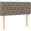 Image de vidaXL Tête de lit taupe 90x7x78/88 cm Tissu
