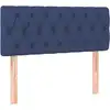 Image de vidaXL Tête de lit bleu 90x7x78/88 cm Tissu