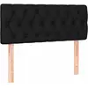Image de vidaXL Tête de lit noir 100x7x78/88 cm Tissu