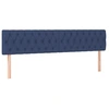 Image de vidaXL Têtes de lit 2 pcs. Bleu 90x7x78/88 cm Tissu
