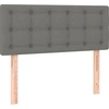 Image de vidaXL Tête de lit gris foncé 80x5x78/88 cm Tissu