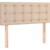 Image de vidaXL Tête de lit cappuccino brun 80x5x78/88 cm simili-cuir