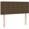 Image de vidaXL Tête de lit marron foncé 90x5x78/88 cm Tissu