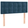 Image de vidaXL Tête de lit bleu foncé 90x5x78/88 cm velours