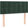 Image de vidaXL Tête de lit vert foncé 100x5x78/88 cm velours