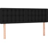 Image de vidaXL Têtes de lit 2 pcs. noir 72x5x78/88 cm Tissu
