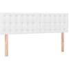 Image de vidaXL Têtes de lit 2 pcs. Blanc 72x5x78/88 cm Similicuir