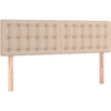 Image de vidaXL Têtes de lit 2 pcs. Marron cappuccino 72x5x78/88 cm Similicuir