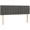 Image de vidaXL Têtes de lit 2 pcs. Gris foncé 72x5x78/88 cm velours