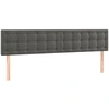 Image de Têtes de lit 2 pcs. Gris foncé 80x5x78/88 cm velours