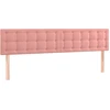 Image de Têtes de lit 2 pcs. Rose 80x5x78/88 cm velours