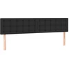 Image de vidaXL Têtes de lit 2 pcs. noir 90x5x78/88 cm similicuir