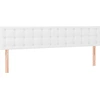Image de vidaXL Têtes de lit 2 pcs. Blanc 90x5x78/88 cm Similicuir