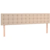 Image de vidaXL Têtes de lit 2 pcs. Marron cappuccino 90x5x78/88 cm Similicuir