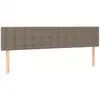 Image de vidaXL Têtes de lit 2 pcs. Taupe 100x5x78/88 cm Tissu