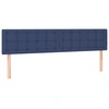 Image de vidaXL Têtes de lit 2 pcs. Bleu 100x5x78/88 cm Tissu