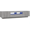 Image de vidaXL Ensemble de 2 armoires TV Lampes LED Gris Sonoma Matériau dérivé du bois