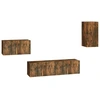 Image de vidaXL Ensemble de meubles TV 4 pièces chêne fumé bois composite