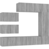 Image de vidaXL Ensemble de 8 meubles TV Gris Sonoma Bois composite