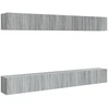 Image de vidaXL Ensemble de 8 meubles TV Gris Sonoma 60x30x30 cm Bois composite