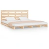 Image de vidaXL Lit en bois massif sans matelas 200x200 cm pin