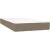Image de vidaXL vidaXL - Matelas   ressorts ensach ©s - 80x200x20 - cm - Tissu - taupe