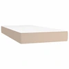 Image de vidaXL Matelas à ressorts ensachés Cappuccino 80x200x20 cm similicuir