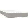 Image de vidaXL Matelas à ressorts ensachés gris clair 90x190x20 cm Tissu