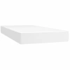 Image de vidaXL Matelas à ressorts ensachés Blanc 90x190x20 cm Similicuir