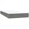 Image de vidaXL Matelas à ressorts ensachés gris foncé 90x200x20 cm Tissu