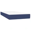 Image de vidaXL Matelas à ressorts ensachés bleu 90x200x20 cm Tissu