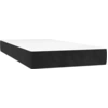 Image de vidaXL Matelas à ressorts ensachés noir 90x200x20 cm velours